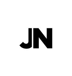 Letter J And N Jn Logo Design Template Minimal