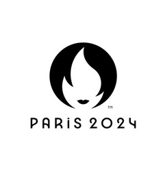 Paris 2024 Logo Official Black Symbol Olympic Game