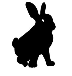 Silhouette Of Rabbit Symbol Of Chinese New Year