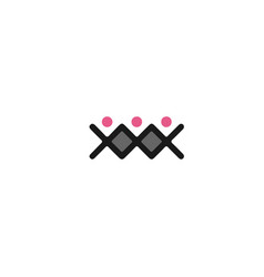 Letter X Man Logo Design