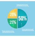 business pie chart vector image vector image