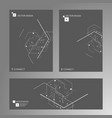 cover template design white background vector image