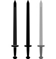 medieval sword vector image vector image