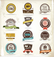 vintage labels vector image