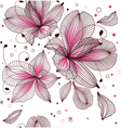seamless floral background vector image vector image