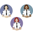 woman in police uniform referent vector image