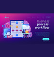 business process automation bpa concept landing vector image