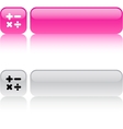calculate square button vector image