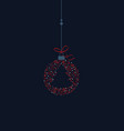 christmas balls decoration vector image