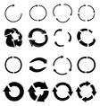 reload recycle icons set vector image