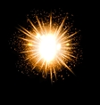 explosion fireworks powerful bright ray vector image vector image