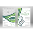 flyer template design vector image