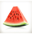 slice of watermelon summer fruit icon vector image vector image
