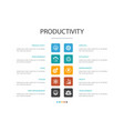 productivity infographic 10 option concept vector image