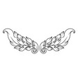 decorative victorian divider filigree ornament vector image vector image