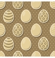 easter eggs seamless pattern vector image vector image