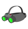 night vision device cartoon icon vector image