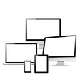 pack computer tablet electronic devices vector image vector image