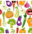 seamless pattern with vegetables vector image
