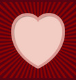 valentine heart vector image vector image