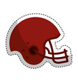 american football helmet icon vector image vector image