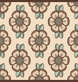 fashion pattern with flowers in light retro color vector image