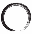 black zen circle brush design vector image