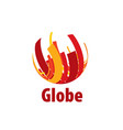 logo globe vector image vector image