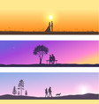 nature and couples vector image