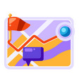 city map background design path between points vector image