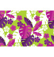 vibrant bright simple tropical leaves pattern vector image vector image
