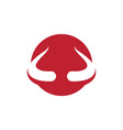 devil horn icon vector image vector image
