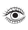 Cartoon image of eye Royalty Free Vector Image