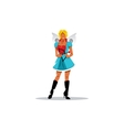 funny cupid girl sign vector image vector image
