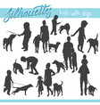 silhouette vector image