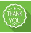 thank you vector image