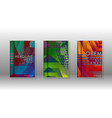 cover book colorful hexagon abstract background vector image