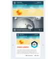 elements of infographics with buttons and menus vector image vector image
