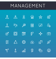 management line icons vector image vector image