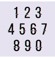 frozen glitch screen distortion numbers vector image