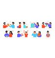 giving and receiving gifts vector image vector image