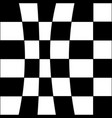 groovy wavy melted psychedelic checkerboard y2k vector image