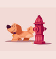 dog character best friend cartoon vector image vector image