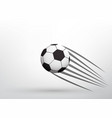 flying soccer ball vector image