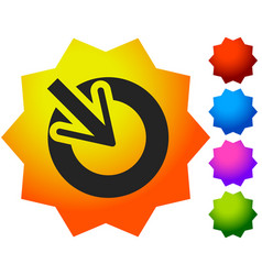 Position accuracy alignment concept icon cursor Vector Image