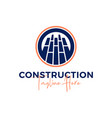 brick construction inspiration logo vector image