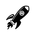 rocket icon vector image
