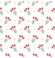 christmas seamless pattern on white background vector image