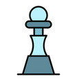 Chess pawn icon, outline style 14348122 Vector Art at Vecteezy