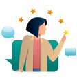 rating product or service vector image